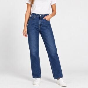Everlane The Way-High Slim Jean Medium Dark Blue Size 25 Short NWOT